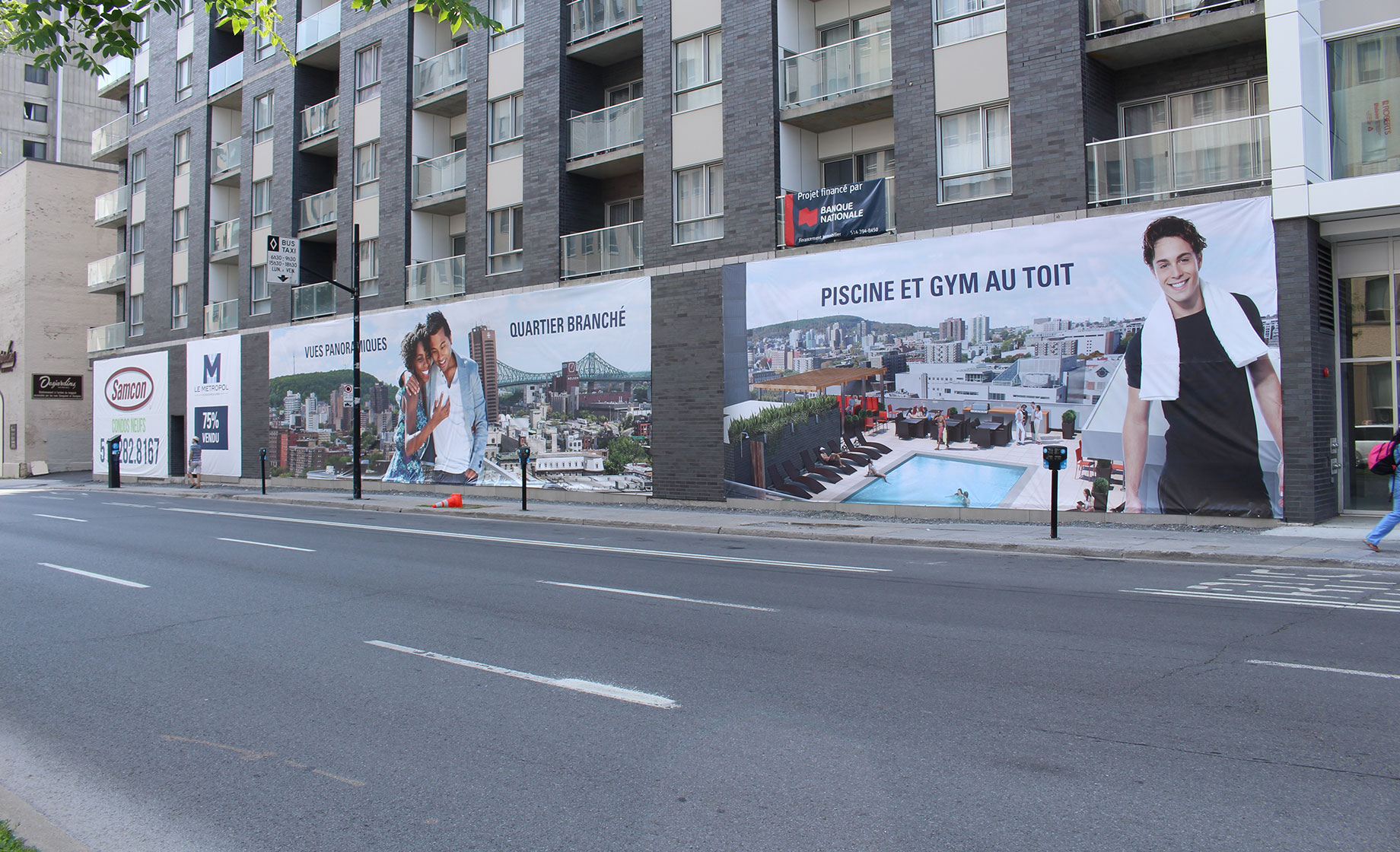 Metropol Condos Building Wrap by Webmovement (Summer Version)